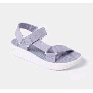 Cat & Jack Kids' Arden Camp Sandal Pull On Style Adjustable Hook Lavender  Sz 13